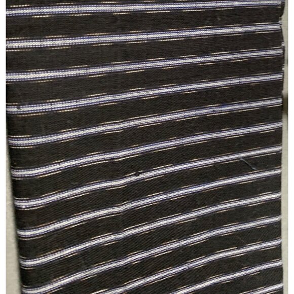 Fat Quarter 18x22 Black & White Striped Cotton Fabric Quilting Crafts - Picture 3 of 4